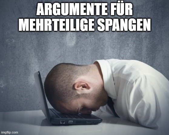 Argumente zur Begründung mehrteiliger Spangen